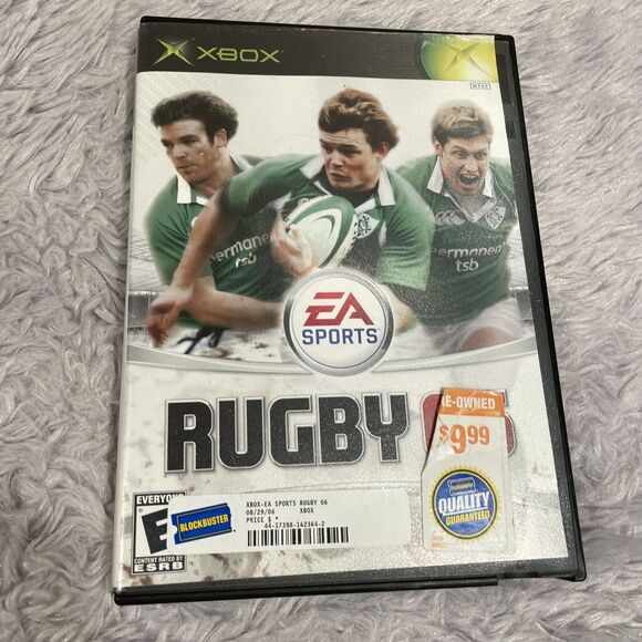 Rugby 06 (Microsoft Xbox, 2006) Disc and Blockbuster Case Stickers EA Sports - Picture 2 of 16